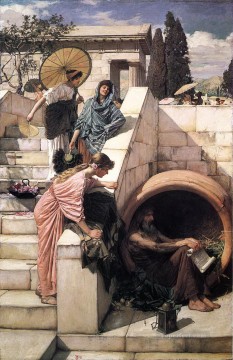ディオゲネス ギリシャ人女性 ジョン・ウィリアム・ウォーターハウス Oil Paintings